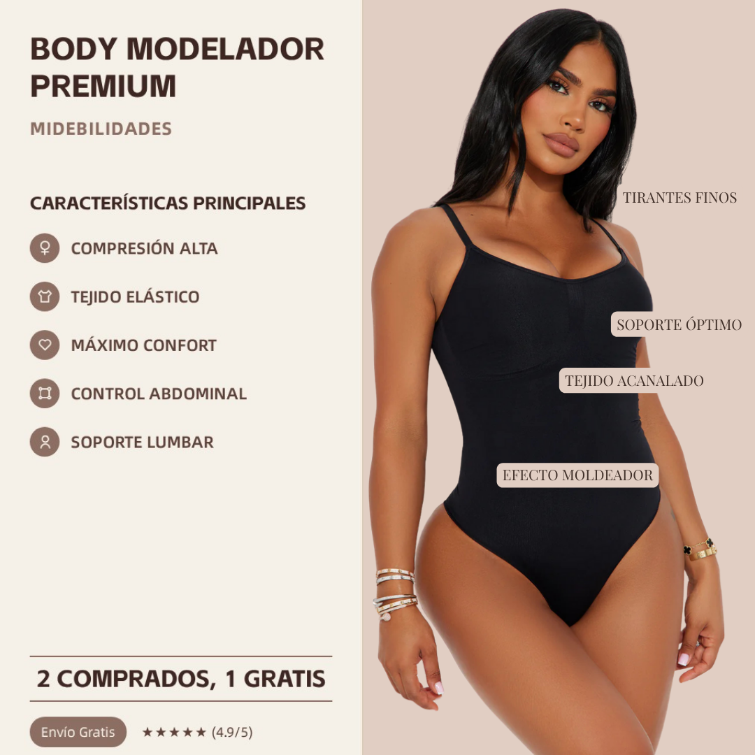 Body reductor sin costuras – Compresión 360° y confort invisible