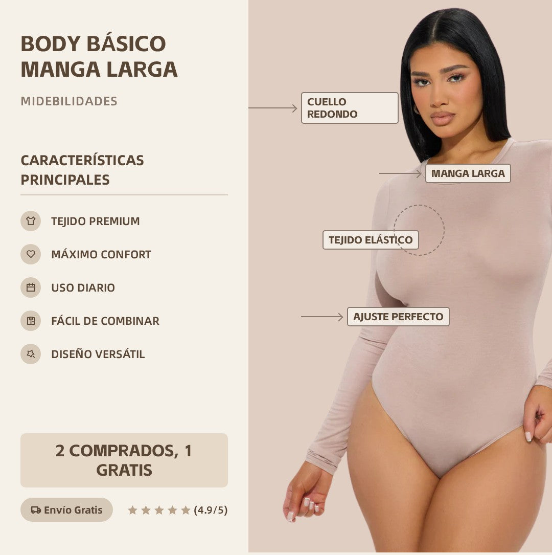 Body moldeador sin costuras con escote cuadrado y fijador de cintura – Otoño 2025